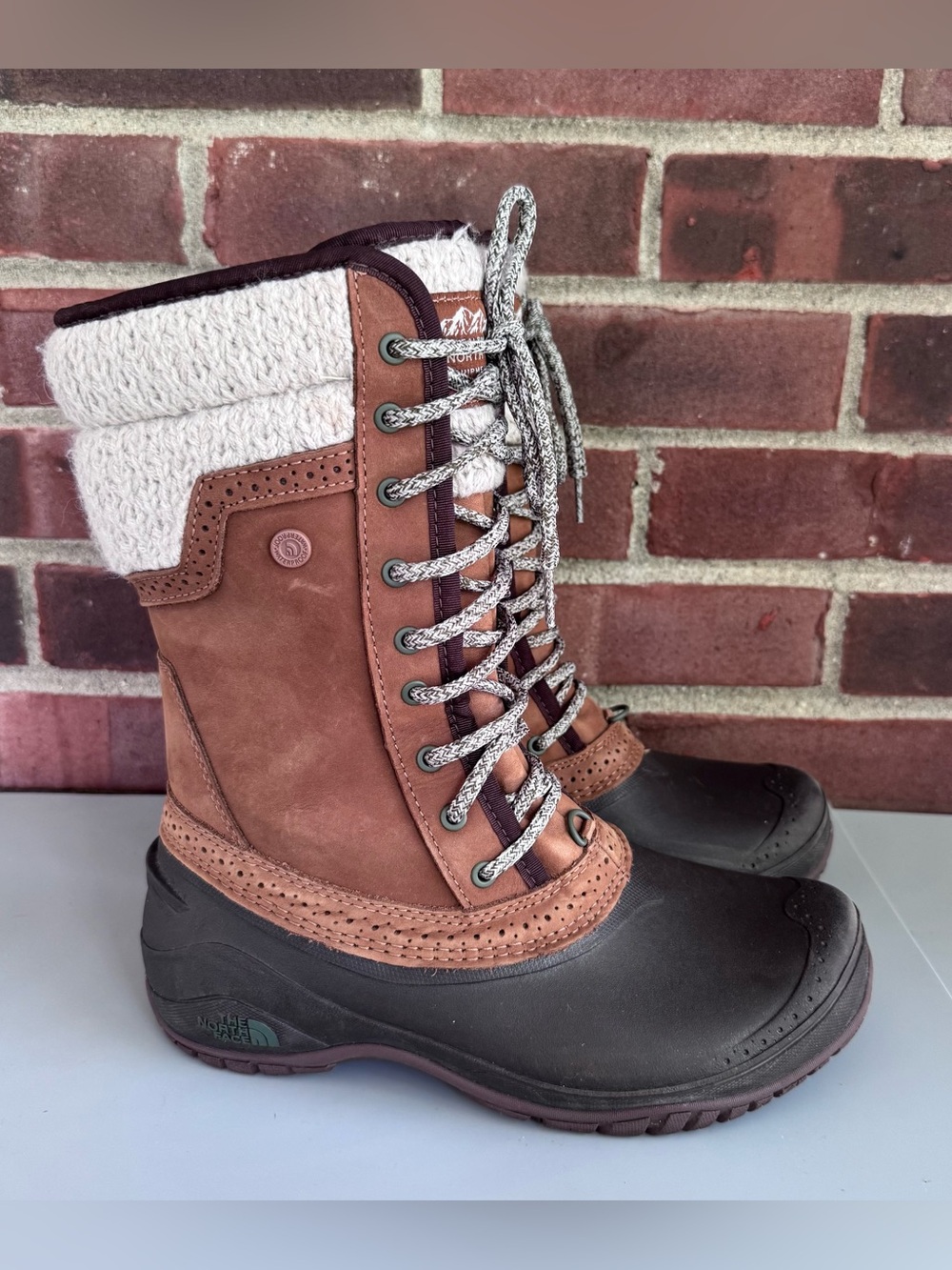 The North Face Shellista II Mid Waterproof Winter Snow Boots Women’s US 8 Brown